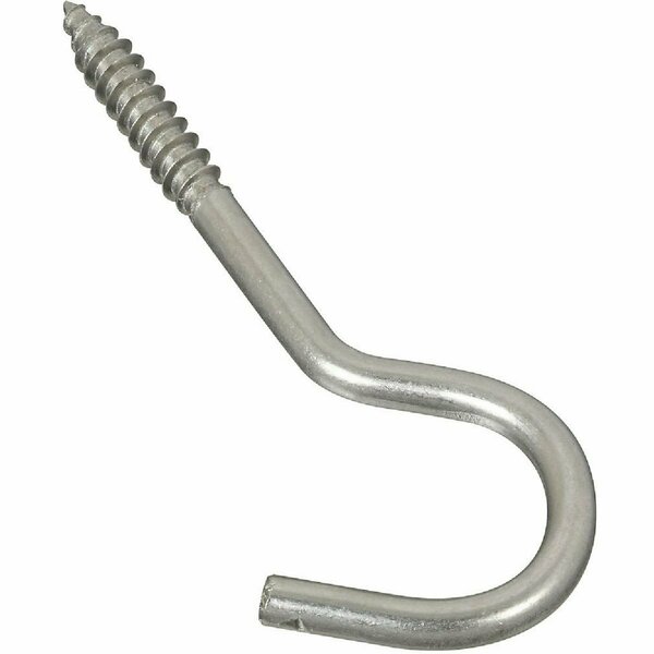 National 1/4 In. x 4-1/4 In. Stainless Steel Screw Hook N220814